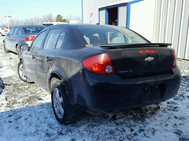 1G1AL55F367602874 - 2006 CHEVROLET COBALT LT BLACK photo 3