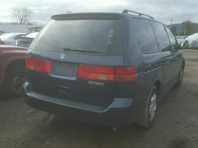 2HKRL1866YH510042 - 2000 HONDA ODYSSEY EX BLUE photo 4