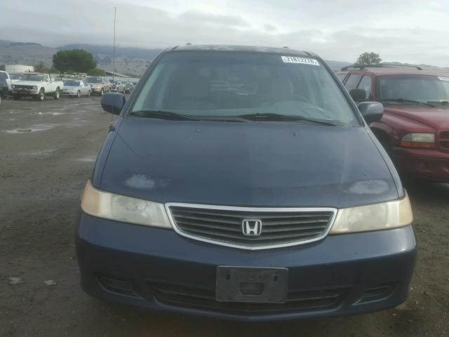 2HKRL1866YH510042 - 2000 HONDA ODYSSEY EX BLUE photo 9