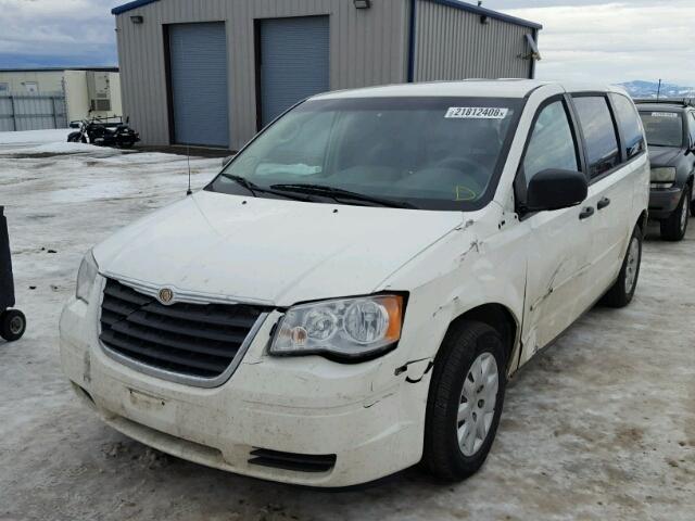 2A8HR44HX8R618565 - 2008 CHRYSLER TOWN & COU WHITE photo 2