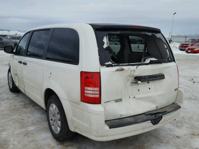 2A8HR44HX8R618565 - 2008 CHRYSLER TOWN & COU WHITE photo 3