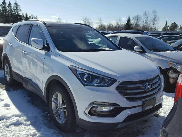 5NMZUDLB5JH060549 - 2018 HYUNDAI SANTA FE S WHITE photo 1