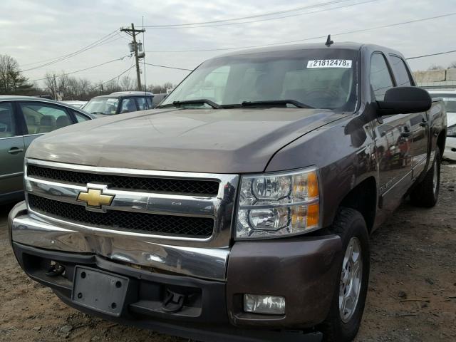 2GCEK13M581132580 - 2008 CHEVROLET SILVERADO BROWN photo 2