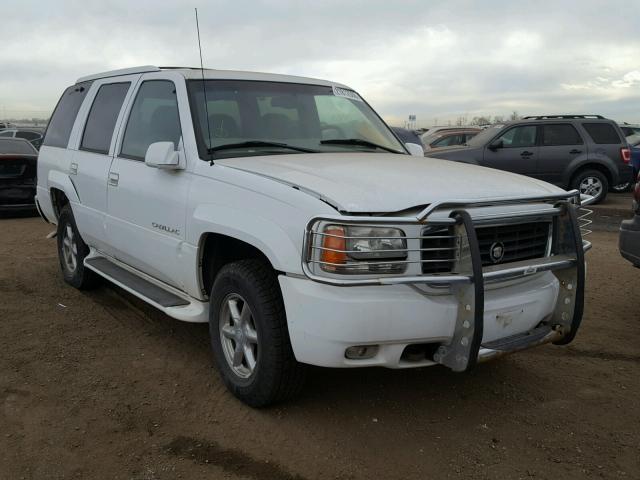 1GYEK13RXYR165720 - 2000 CADILLAC ESCALADE WHITE photo 1