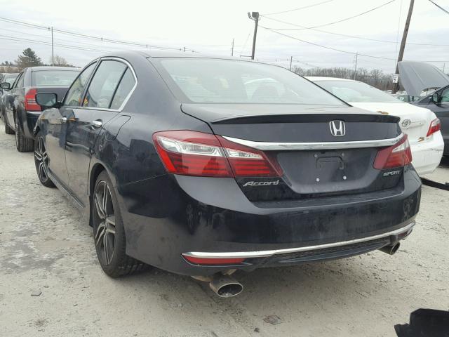 1HGCR2F58HA128298 - 2017 HONDA ACCORD SPO BLACK photo 3