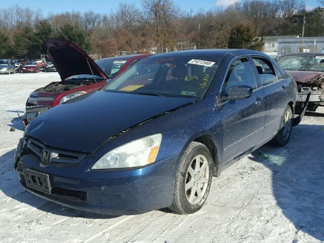 1HGCM66854A099403 - 2004 HONDA ACCORD EX BLUE photo 2