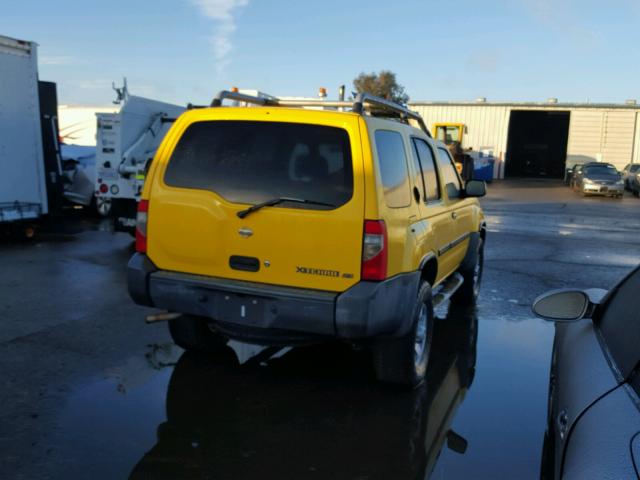 5N1ED28Y6YC522217 - 2000 NISSAN XTERRA XE YELLOW photo 4