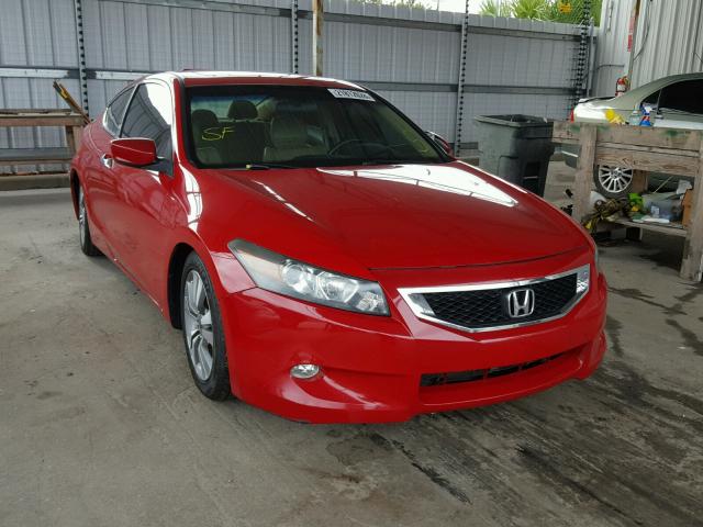 1HGCS11829A008921 - 2009 HONDA ACCORD EXL RED photo 1