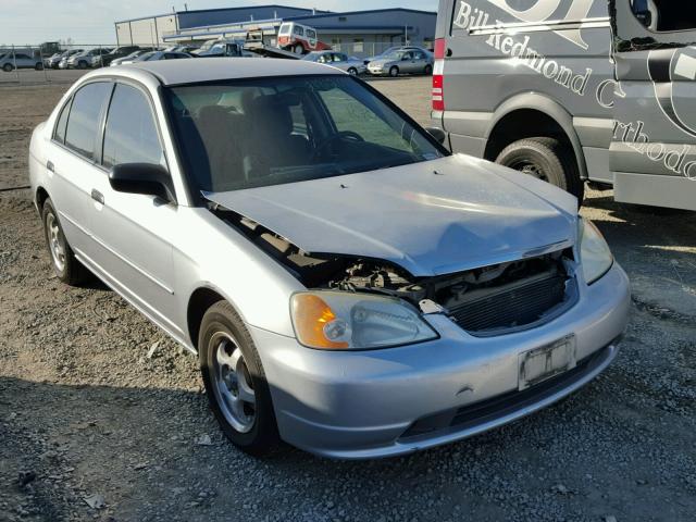 2HGES16511H575585 - 2001 HONDA CIVIC LX SILVER photo 1