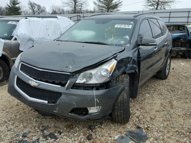 1GNKRGED5BJ166103 - 2011 CHEVROLET TRAVERSE L GREEN photo 2