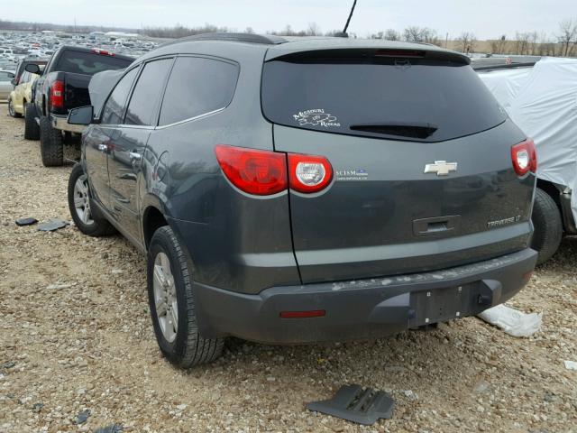 1GNKRGED5BJ166103 - 2011 CHEVROLET TRAVERSE L GREEN photo 3