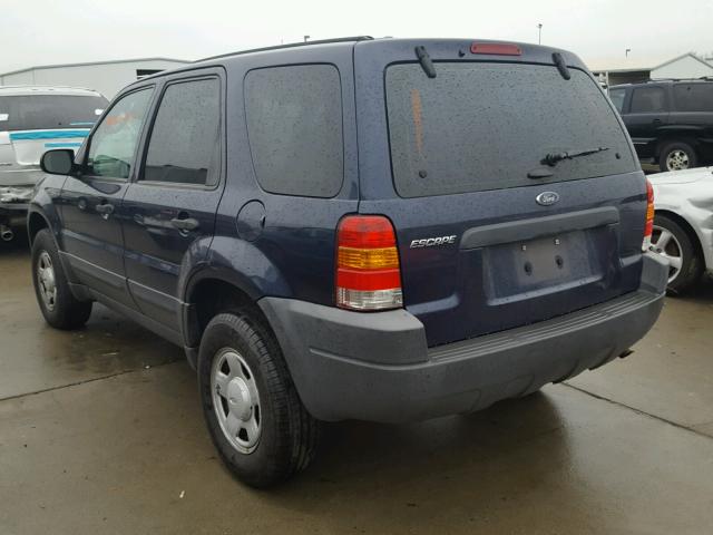 1FMYU02184KA23481 - 2004 FORD ESCAPE XLS BLUE photo 3