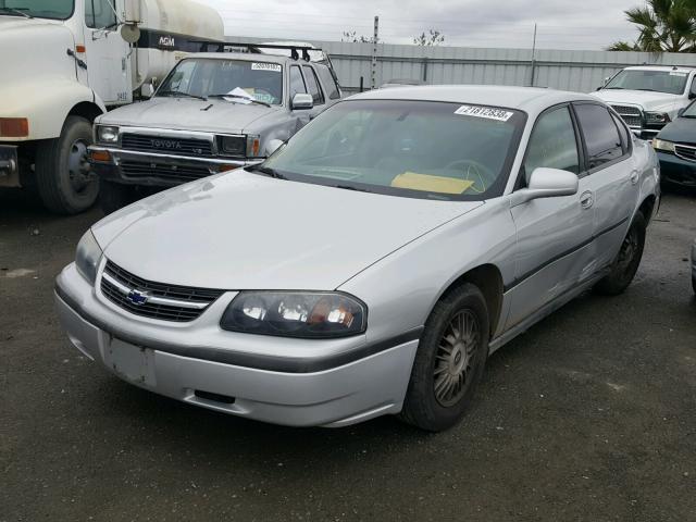 2G1WF55E8Y9105826 - 2000 CHEVROLET IMPALA SILVER photo 2