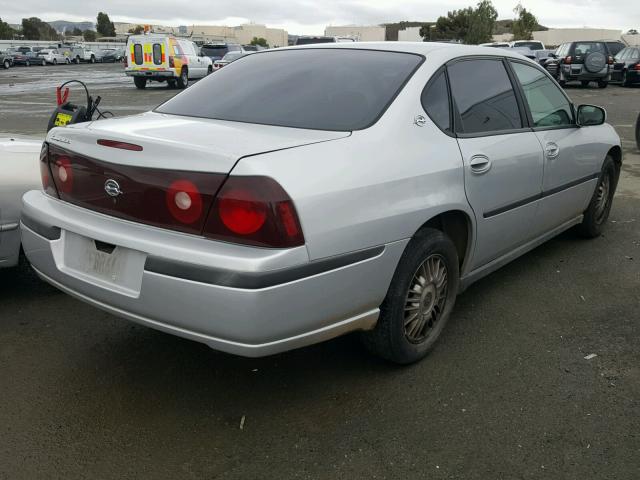 2G1WF55E8Y9105826 - 2000 CHEVROLET IMPALA SILVER photo 4