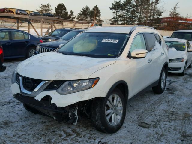 KNMAT2MV6GP692943 - 2016 NISSAN ROGUE S WHITE photo 2