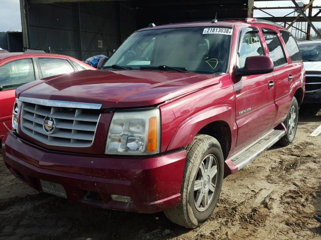 1GYEK63N65R275458 - 2005 CADILLAC ESCALADE L RED photo 2