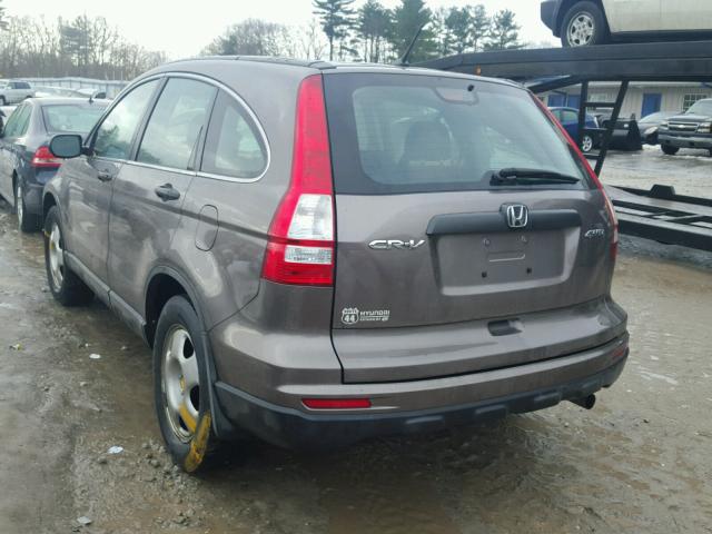 5J6RE4H34BL004112 - 2011 HONDA CR-V LX GRAY photo 3