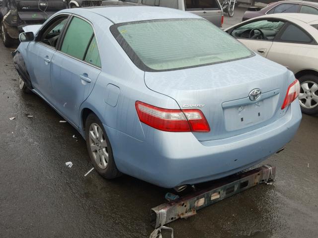 4T1BK46K48U569498 - 2008 TOYOTA CAMRY LE BLUE photo 3