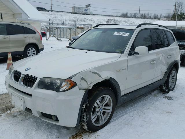 WBXPA93476WD26548 - 2006 BMW X3 3.0I WHITE photo 2