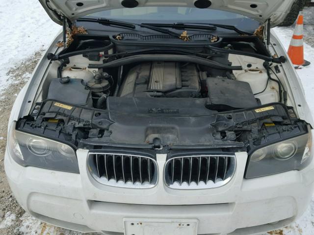 WBXPA93476WD26548 - 2006 BMW X3 3.0I WHITE photo 7