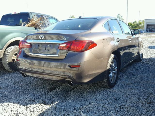 JN1BY1AP4HM740936 - 2017 INFINITI Q70 3.7 BROWN photo 4