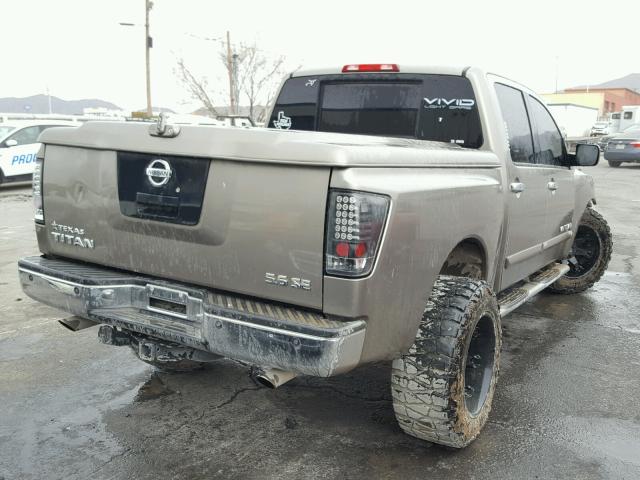 1N6BA07A26N539734 - 2006 NISSAN TITAN XE GRAY photo 4