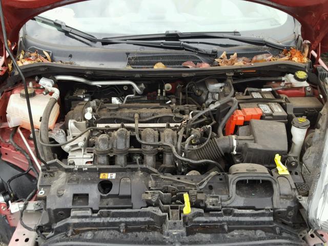 3FADP4BJXGM205400 - 2016 FORD FIESTA SE RED photo 7