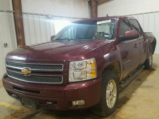 3GCPKTE75DG356462 - 2013 CHEVROLET SILVERADO RED photo 2