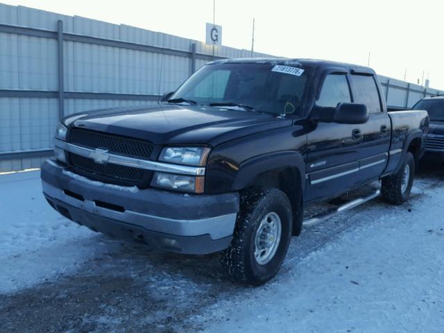 1GCHK23U93F218933 - 2003 CHEVROLET SILVERADO BLACK photo 2