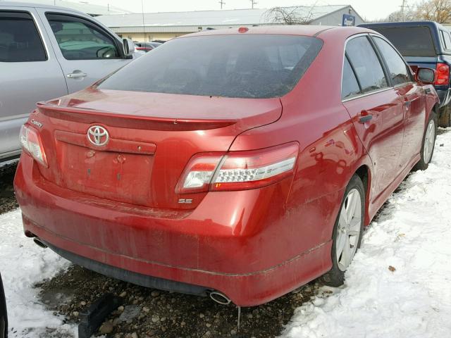 4T1BF3EK8AU062481 - 2010 TOYOTA CAMRY BASE RED photo 4