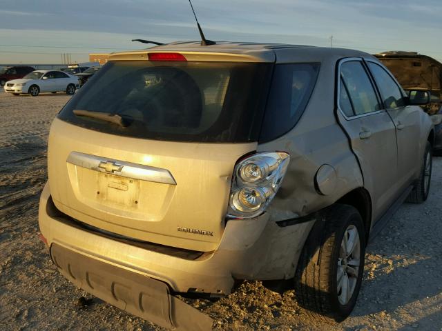 2GNALBEC6B1324885 - 2011 CHEVROLET EQUINOX LS BEIGE photo 4