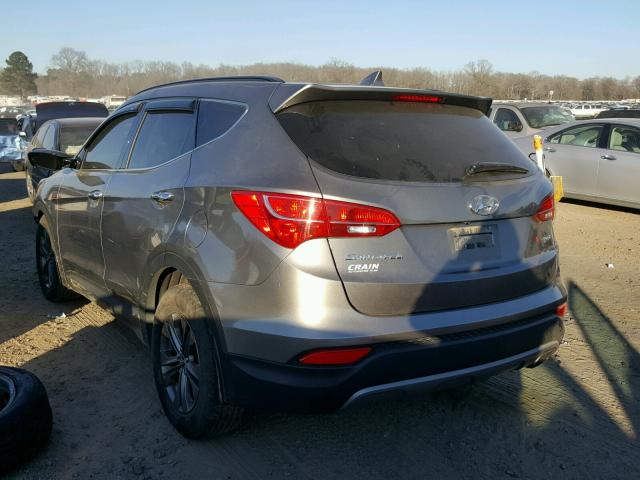 5XYZU3LB7EG226614 - 2014 HYUNDAI SANTA FE S GRAY photo 3