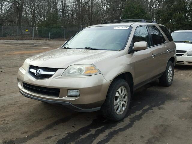 2HNYD18855H513927 - 2005 ACURA MDX TOURIN BROWN photo 2