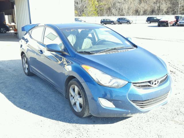 KMHDH4AE9DU953974 - 2013 HYUNDAI ELANTRA GL BLUE photo 1