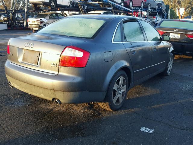 WAULT68E52A188273 - 2002 AUDI A4 3.0 QUA GRAY photo 4