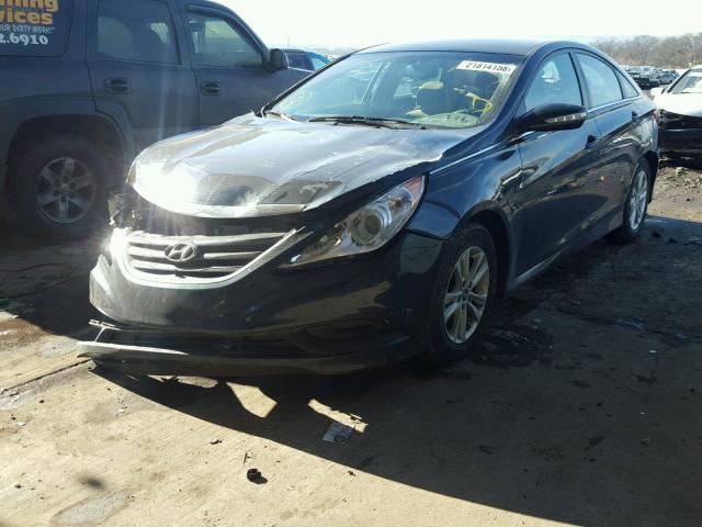 5NPEB4AC7EH848824 - 2014 HYUNDAI SONATA GLS BLUE photo 2