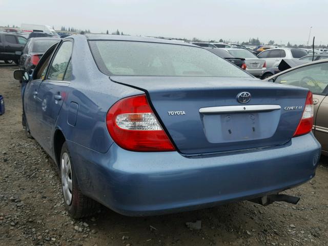 4T1BE32K84U812926 - 2004 TOYOTA CAMRY LE BLUE photo 3