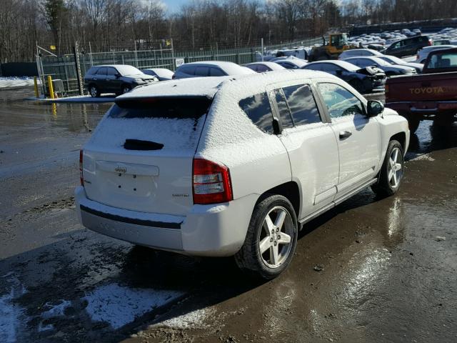 1J8FF57WX7D180552 - 2007 JEEP COMPASS LI WHITE photo 4