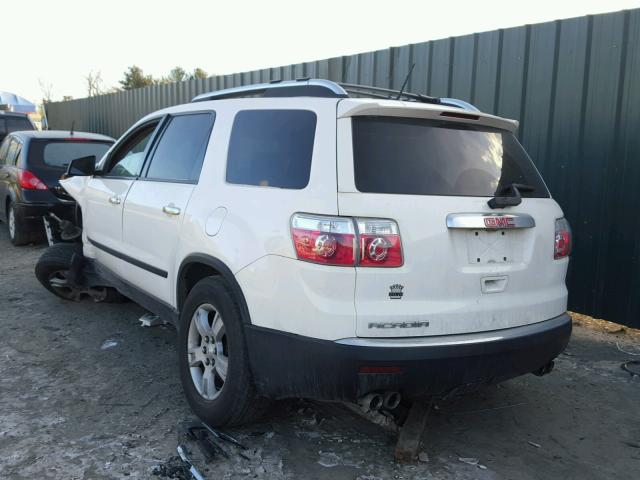 1GKER13DX9J100781 - 2009 GMC ACADIA SLE WHITE photo 3