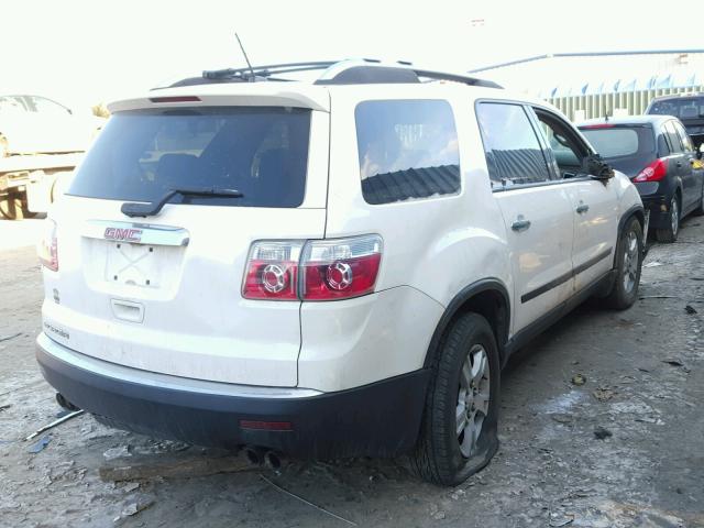 1GKER13DX9J100781 - 2009 GMC ACADIA SLE WHITE photo 4