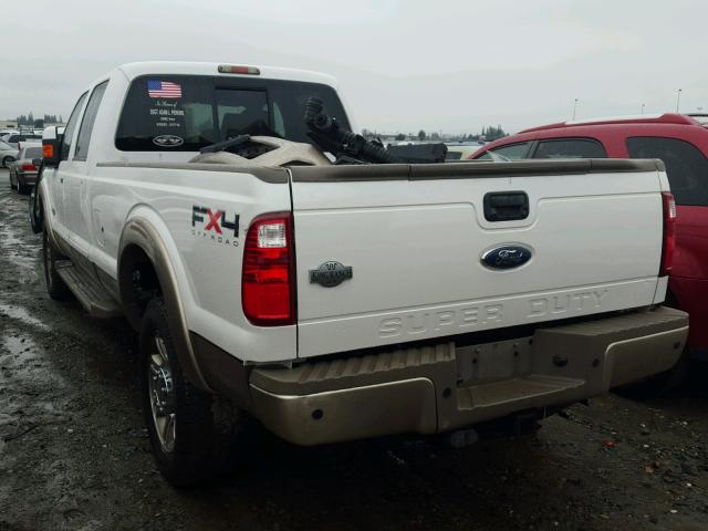 1FT8W3BT9BEA99479 - 2011 FORD F350 SUPER WHITE photo 3