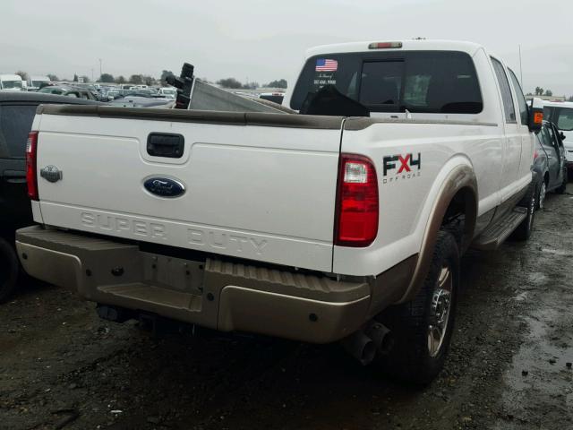 1FT8W3BT9BEA99479 - 2011 FORD F350 SUPER WHITE photo 4