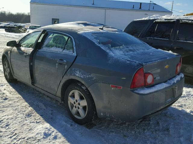 1G1ZG57B58F176373 - 2008 CHEVROLET MALIBU LS GRAY photo 3