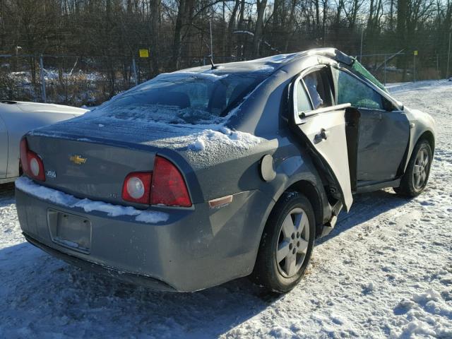 1G1ZG57B58F176373 - 2008 CHEVROLET MALIBU LS GRAY photo 4