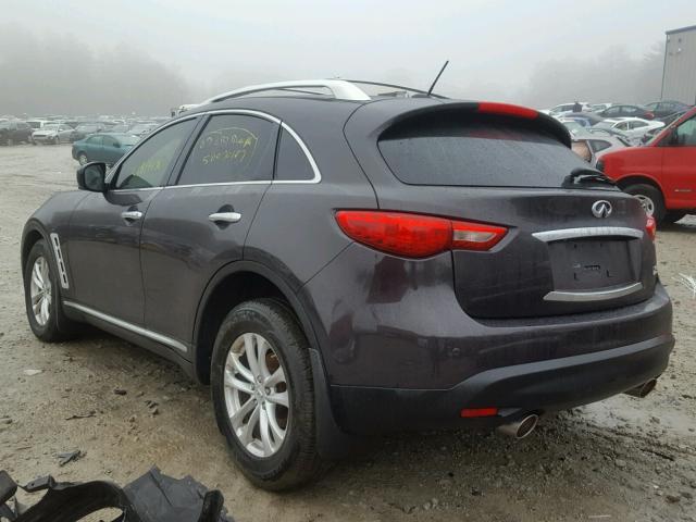 JN8AS1MW8BM141384 - 2011 INFINITI FX35 BLACK photo 3