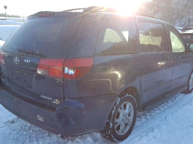 5TDBA23C54S027477 - 2004 TOYOTA SIENNA LE BLUE photo 4