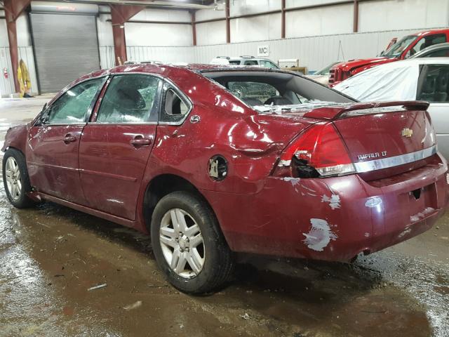 2G1WC58R979217816 - 2007 CHEVROLET IMPALA LT MAROON photo 3