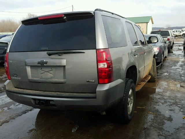 1GNFK13078J237622 - 2008 CHEVROLET TAHOE K150 GRAY photo 4