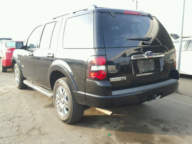 1FMEU65E78UA26788 - 2008 FORD EXPLORER L BLACK photo 3