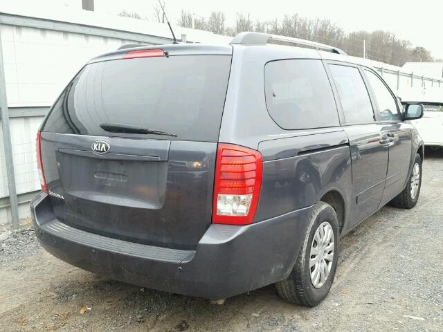 KNDMG4C77E6578839 - 2014 KIA SEDONA LX CHARCOAL photo 4